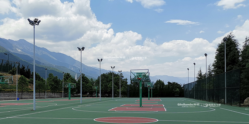 云南大理学院篮球场 网球场